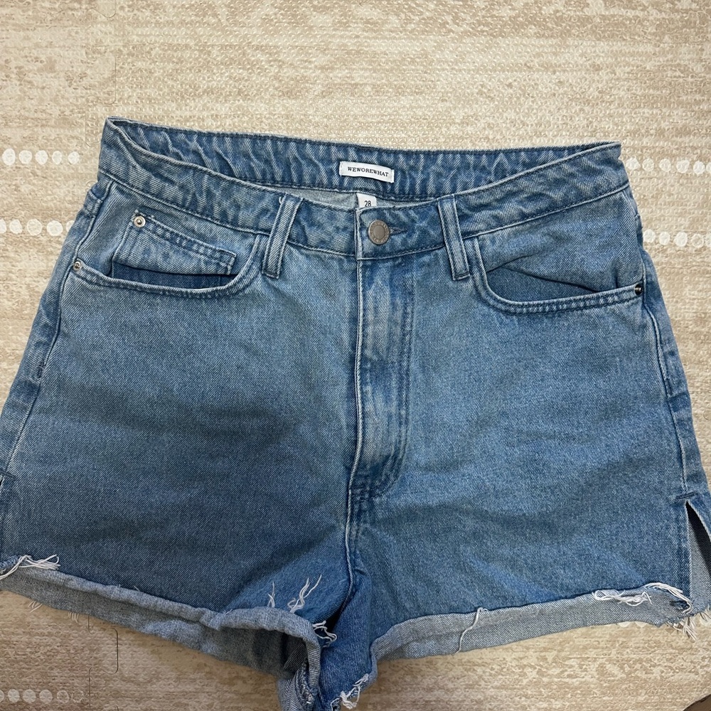WeWoreWhat Classic Blue Jean Shorts 28